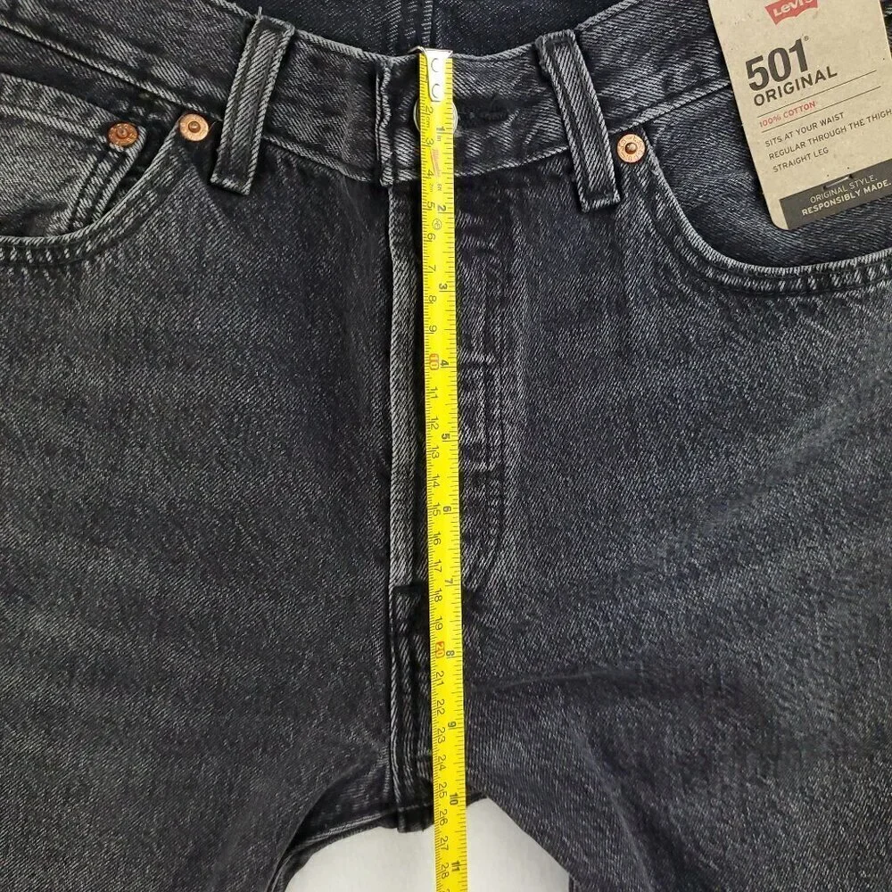 Levi's 501 Original Jeans Button Fly Black Wash Men's 